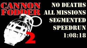 Поэтапный пробег «Cannon Fodder 2» на Amiga. «Все миссии, Без потерь» за 1:08:18.5 LRT