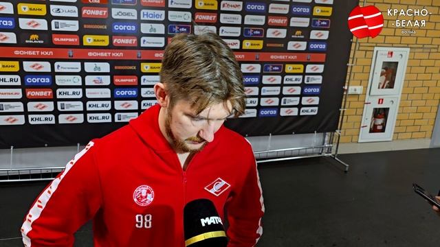 Александр Беляев после второго матча плей-офф против «Северстали». 28 марта 2025.