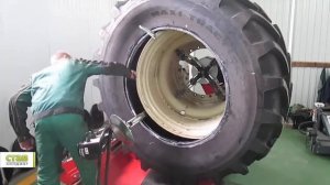 Бюллер 2375/ Buhler 2375  - монтаж (бортировка) шины, дело еще то...