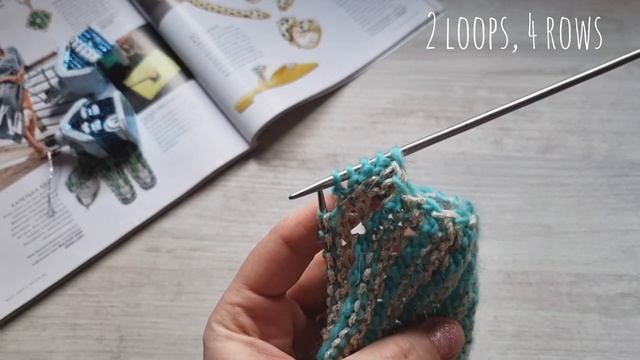 Два цвета пряжи, две петли и узор связался❤️🧶knitting pattern. смотреть онлайн