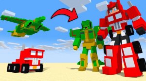 Монстры и Херобрин стали ТРАНСФОРМЕРАМИ - Майнкрафт мультфильм