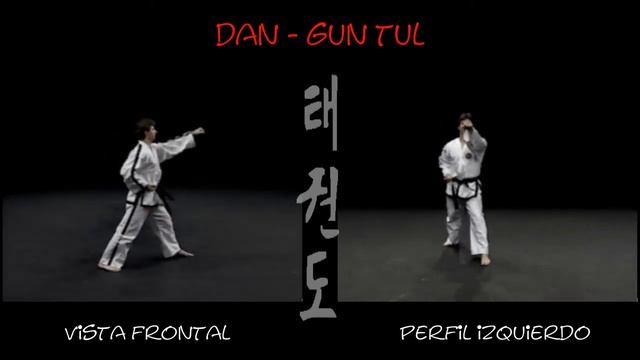 8 гып, желтый Dan-Gun Tul (Дан Гун) со спины тхэквондо taekwondo таэквондо смотреть онлайн