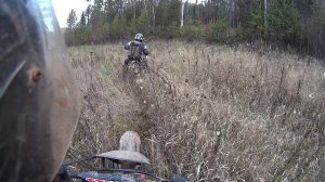 irbis ttr 125.kawasaki klr 250.honda xr 250 r.honda crf 450x. по берегу на Елань
