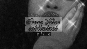 ⚡️honey voice subliminal - silent version