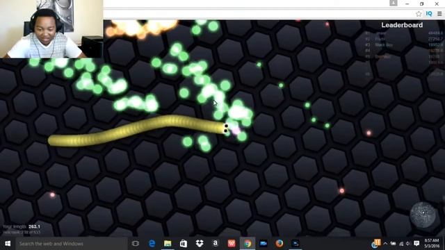 Slither.io - BIGGEST SNAKE EVER ON SLITHER.io CAUGHT ON CAMERA!! SLITHER.IO GIANT SNAKE!!
