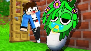 ШОК! 😱 МНЕ ПОДКИНУЛИ СПРУНКИ РЕБЁНКА ПОД ДВЕРЬ! ЧТО ДЕЛАТЬ В МАЙНКРАФТ! нуб noob sprunki