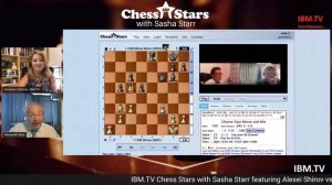 IBM.TV 13 June 2020 Chess Stars with Sasha featuring GM Alexei Shirov vs GM Mihail Marin challenge