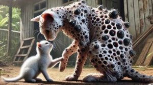 Котенок не смог спасти свою умирающую мать от паразитов: Спасательная команда помогла