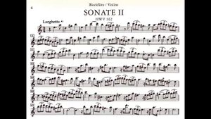 G.F Haendel Flute Sonata in A minor( HWV 362), -Accompaniment- 1 LARGETTO