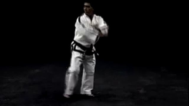 Чон Джи, Бело-желтый пояс, 9 гып (со спины) тхэквондо таэквондо taekwondo Chon-Ji Tul смотреть онлайн