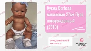 Кукла Berbesa виниловая 27см Пупс новорожденный (2510)