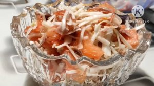 Быстрый салат из капусты, Простой и вкусный салат из 3-х ингредиентов на скорую руку