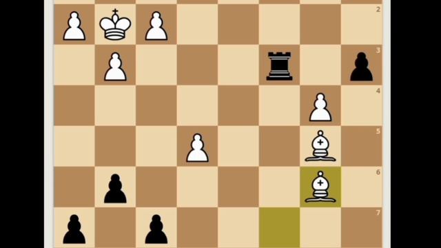 Красивая шахматная задача. Выигрышная позиция. Чёрные начинают и выигрывают