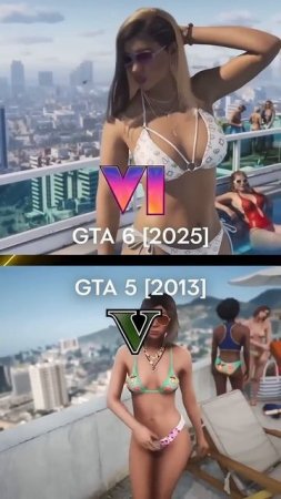 GTA 6 vs GTA 5 Graphics Comparison 4k 30fps