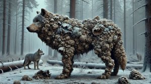 🐺 Волчонок отправляется за помощью к раненой матери 🆘 | Расслабляющая видеосъемка и звуки природы