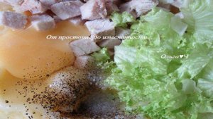 Заливной пирог со свининой и картофельным пюре