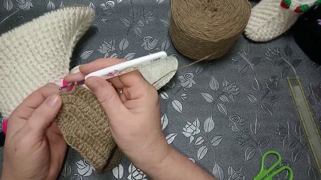 сапожки крючком,теплые носочки,вязанная обувь