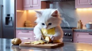 Chicken Teriyaki by Kitty Chef _ Cute Kitty _ Cute Kitten