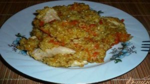 Пшеничная каша с курицей