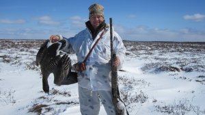 Строевой смотр перед весенней охотой на гуся