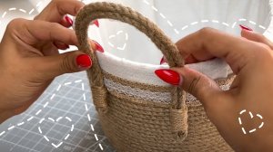 Увидела в дорогом магазине и сделала сама! 😍 БЕЗ иголок и ниток! DIY Корзина для хранения 🧺✨