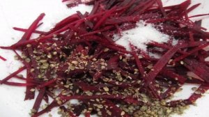 Свекольный салат по-корейски