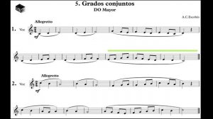 Упражнения До мажор