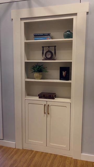 A bookshelf door that can actually lock. We have electromagnetic lock as well as key lock systems смотреть онлайн