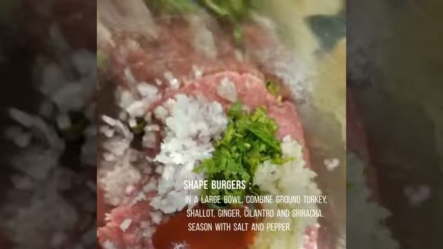 Sriracha Turkey Burgers w/Sweet Potato Chips by Auntie Mita