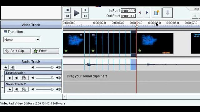 Videopad Editor - Flashing light effect смотреть онлайн