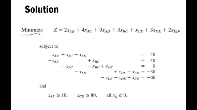 (5/5) Network Optimization Models - Minum Cost Flow Problem