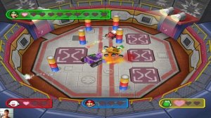 Mario Party 7 Minigames - 8 Player Ice Battle - Boo Vs Luigi Mario Yoshi (Master Cpu)