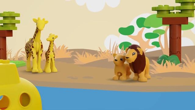 LEGO | Poprzez cały świat | LEGO DUPLO | Bajki i piosenki dla dzieci! | Moonbug Kids po polsku смотреть онлайн