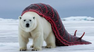 Команда спасателей МЧС спасла Белого медведя, покрытого миллионами ракушек и черных паразитов