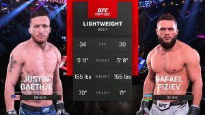 Джастин Гейджи VS Рафаэль Физиев