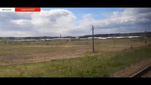 Вид из окна поезда по маршруту: Нижний Новгород - Заволжье.