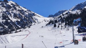 Чимбулак спуск с вершины 2