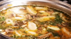 Вкусный суп с постными галушками