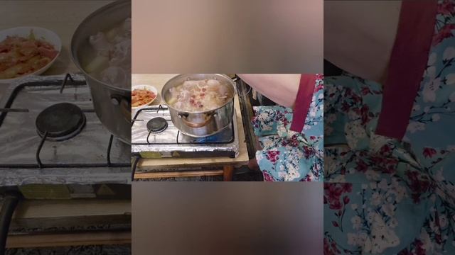 пересаживаю рассаду. варю борщ.жарю рыбные котлеты.  короче видео сборная солянка
