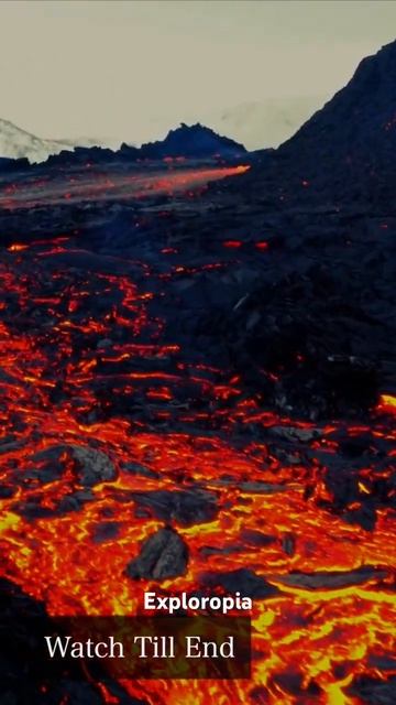 Viral Drone video of Volcano Eruption #viral #shorts