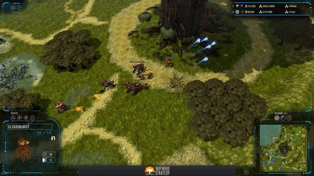 Grey Goo: Zeisaurus (Shroud) vs Tommygun (Beta) - Sky Shroud, Stealth Beta