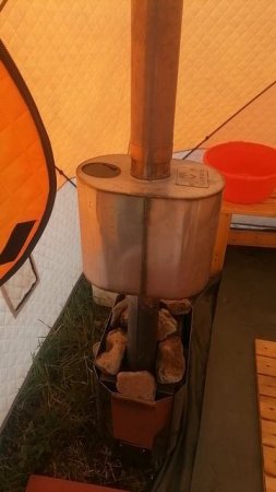 Палатка Mircamping 2.40 *2.40 с баней в горах Крыма