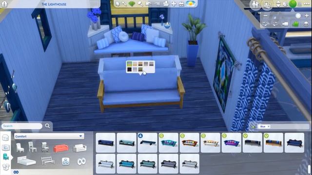Sims 4 Solid Color Challenge | Blue Bungalow смотреть онлайн