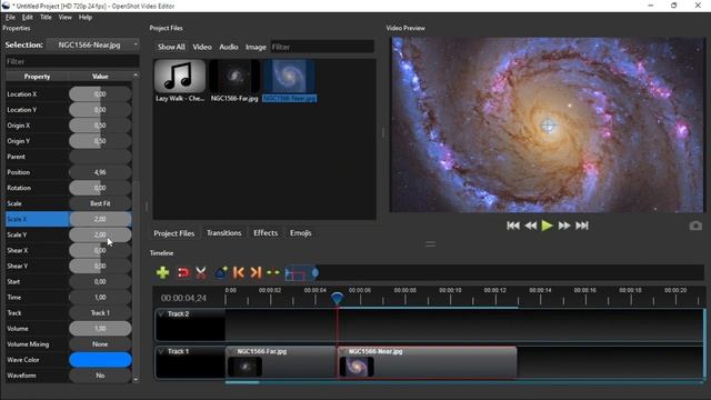 OpenShot Tutorial #3 | How To Create A Space Travel Video From Still Images смотреть онлайн