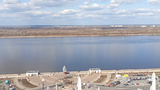 вид с Нижегородской Чкаловской лестницы смотреть онлайн