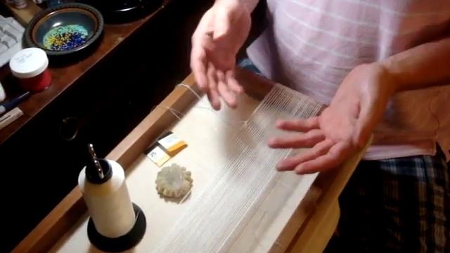 Using An Open/ Box Loom - Part Three: Setting Up 2 Needle Loom Beadwork