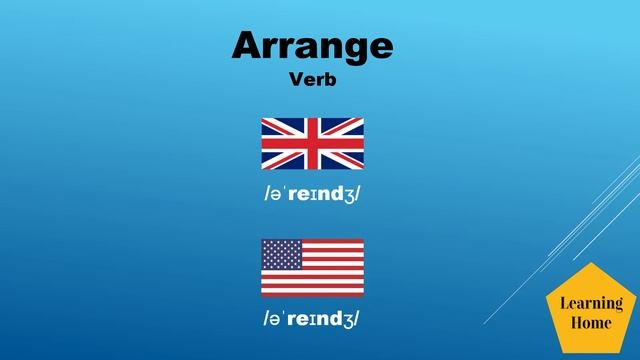 Arrange meaning pronunciation and synonyms #Shorts