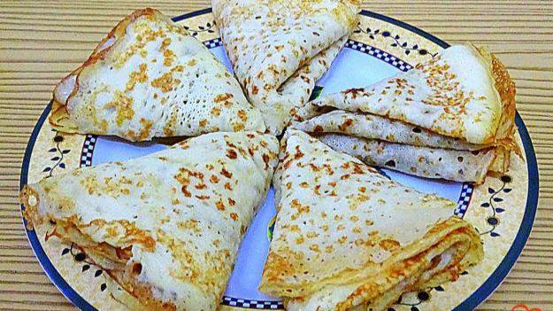 Блины заварные, на кефире