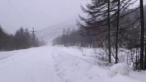 На заснеженном Колчаковском перевале.Туристический маршрут Ручей Конгали. В рыбном магазине п.Ола