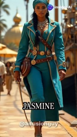 Disney Princess as Pirates #disney #fusion #aiart #princess #pirate